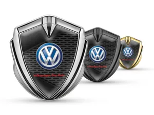 VW Badge Marca Auto Stile Tuning Splendente Metallo